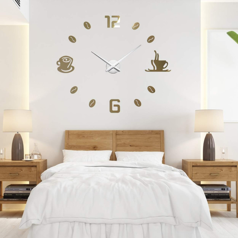 Decorative clock with adjustable diameter up to 130 cm