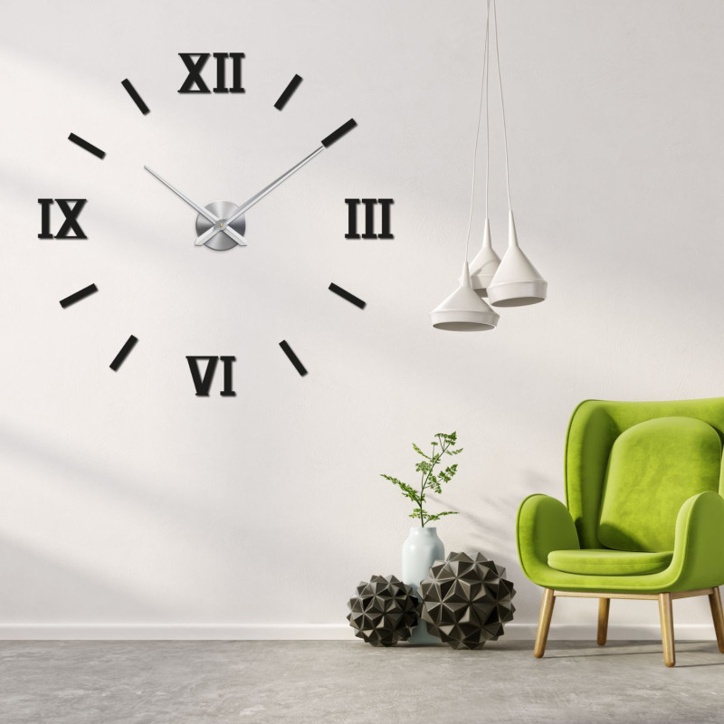 Wall sticker clock for the living room - DROZDAJKA