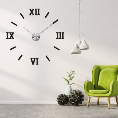 Wall sticker clock for the living room - DROZDAJKA