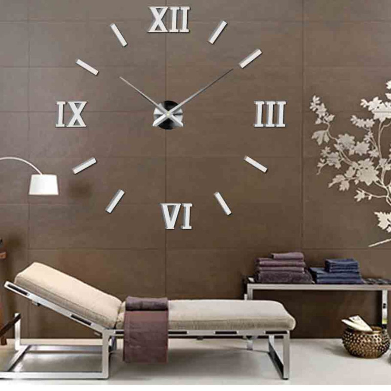 Wall sticker clock for the living room