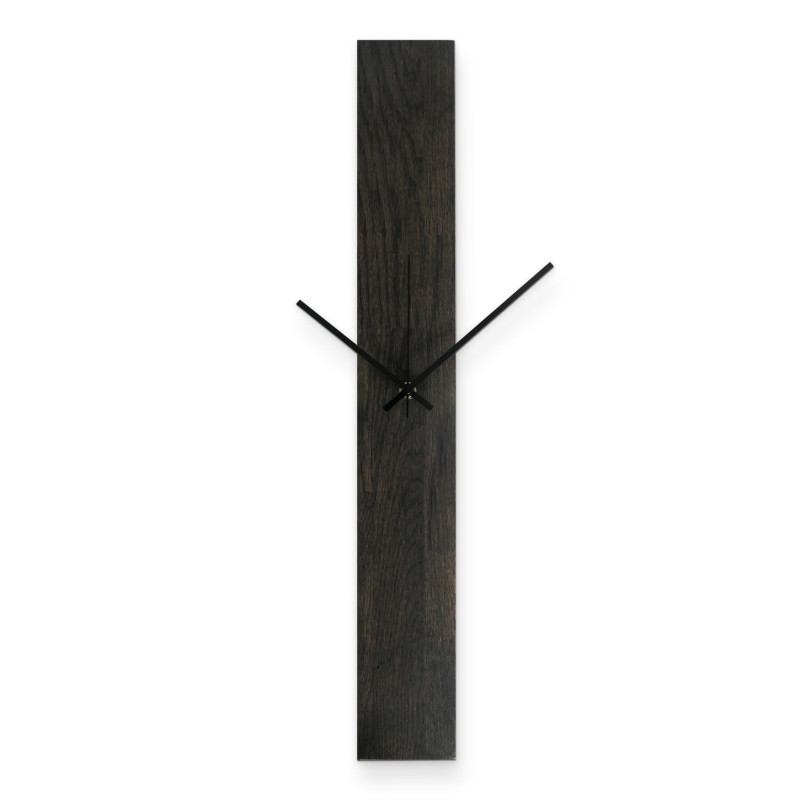 Elegant black wooden wall clock