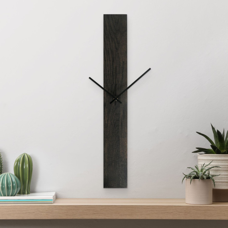 LARGE Stylish wall clock in black