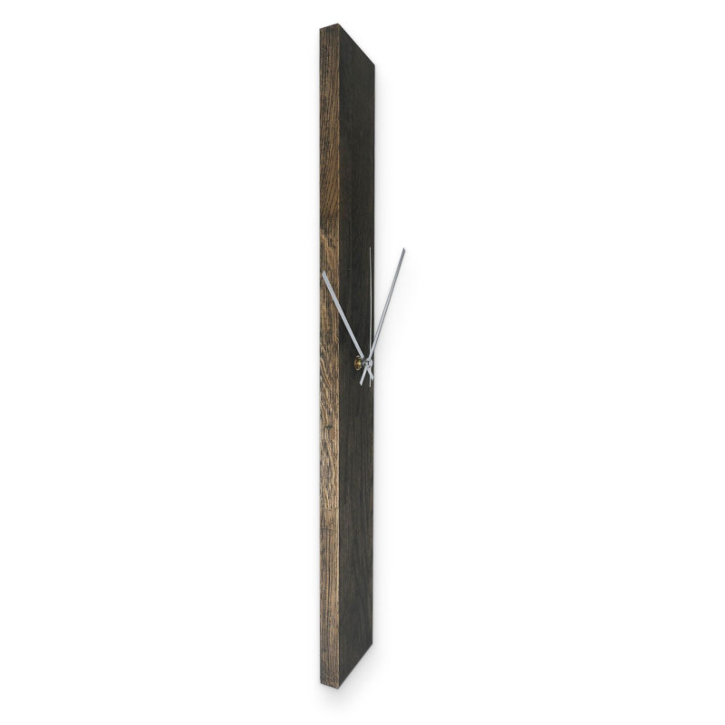 Dark wooden clock with a timeless look