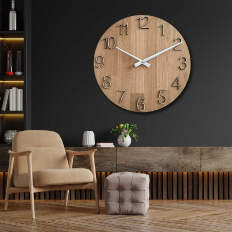 A close-up of a wooden dial with a subtle cutout in a natural style. A close-up of a wooden dial with a subtle cutout in a natural style.