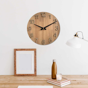 Modern wooden wall clock for the living room 2