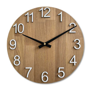 Modern wooden wall clock for the living room 2