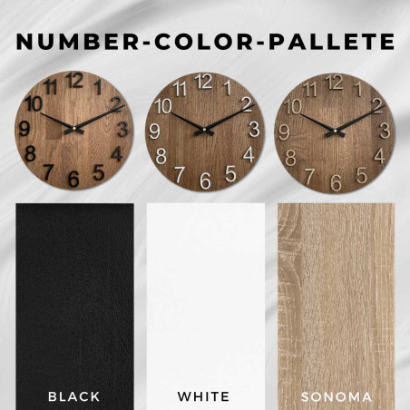 Elegant wooden clock for the living room - TORGGENT