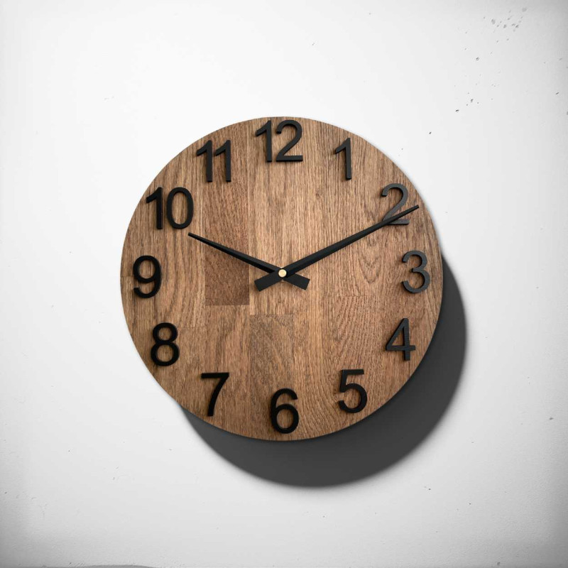 Elegant wooden clock for the living room -...