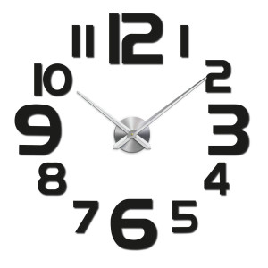 Adhesive mirror wall clock 2