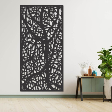 Wooden decorative picture with a floral motif, a stylish decoration for the living room and interior Wooden decorative picture with a floral motif, a stylish decoration for the living room and interior