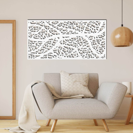 Carved wooden picture with floral pattern, decoration for the living room and stylish home Carved wooden picture with floral pattern, decoration for the living room and stylish home