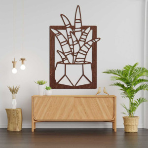 Circular wooden wall clock with a fine surface texture.