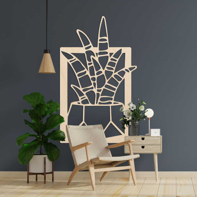 Simple wooden clock with a discreet dial without numbers.