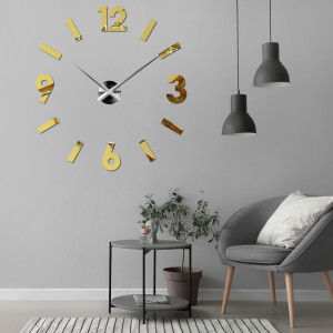 DIY adhesive wall clock made of plexiglass, modern decoration for the living room and office 2