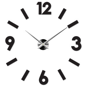 DIY adhesive wall clock made of plexiglass, modern decoration for the living room and office