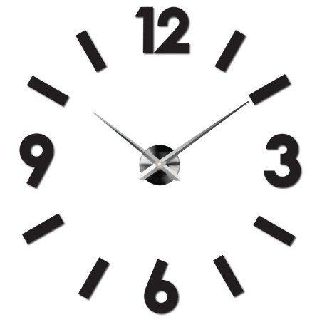 DIY adhesive wall clock made of plexiglass, modern decoration for the living room and office