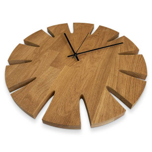 Universal wooden wall clock with clean lines and timeless design. 2