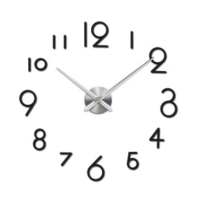 Black Wall Clock for Living Room