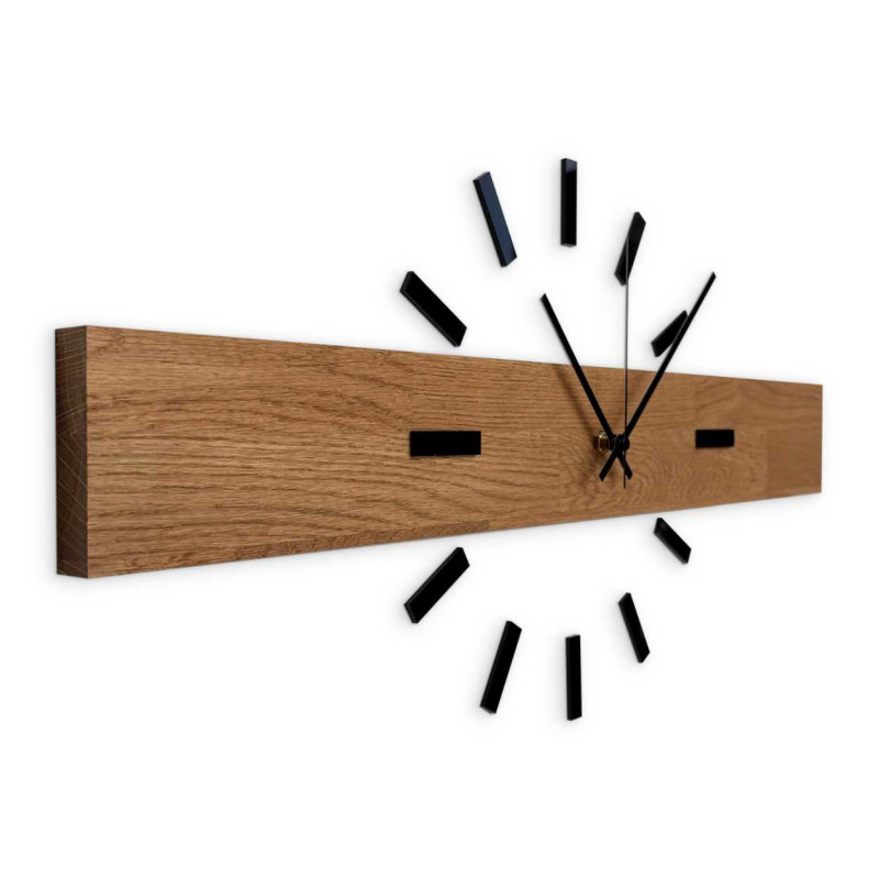 Elegant clock with a wooden motif designed for a children's room.