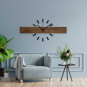 High-quality wooden clock in a modern style for the study or office. 2