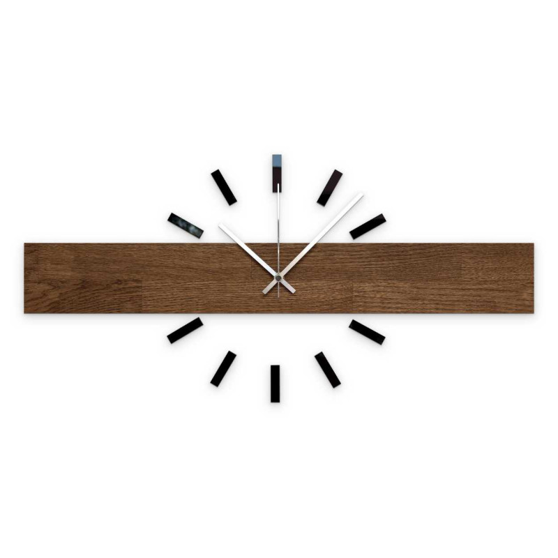 Designer wooden clock with sophisticated workmanship.