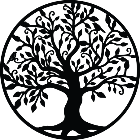 Wooden wall painting - Tree of Life symbolizes growth Wooden wall painting - Tree of Life symbolizes growth