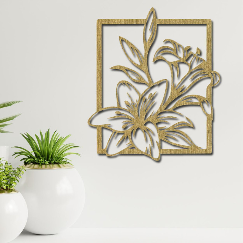Tangible beauty – lilies on the wall for the blind to experience peace and beauty