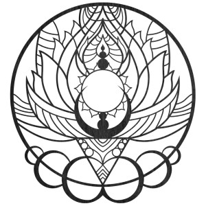 Carved wall painting sun flower - FLOS 2