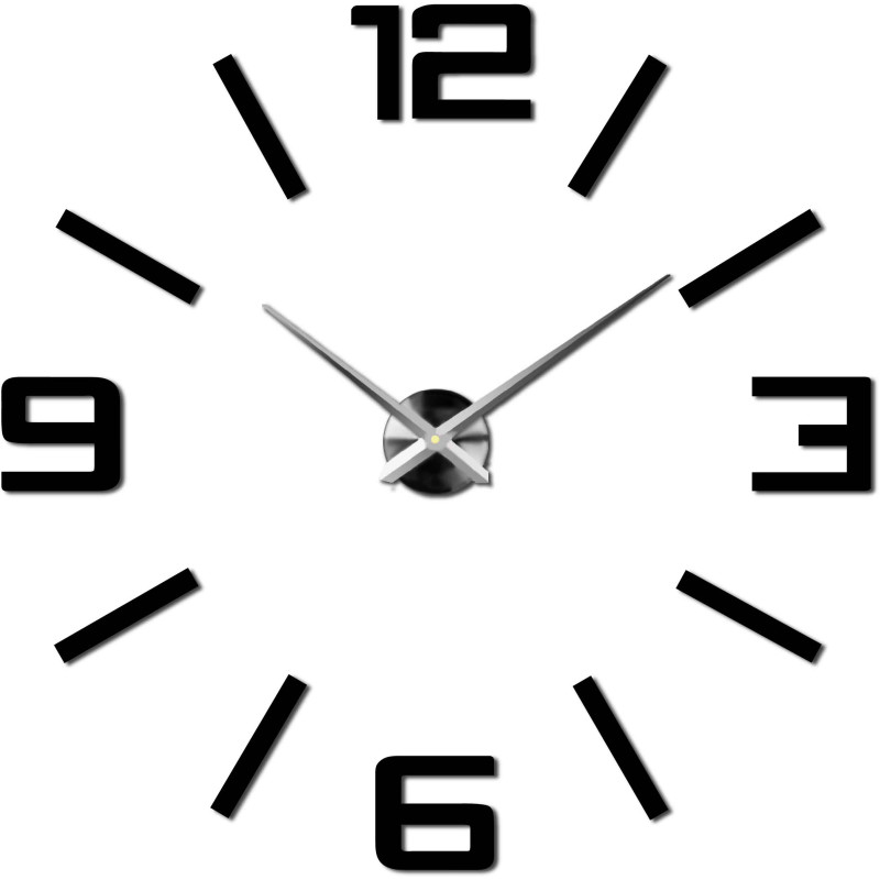 Adhesive clock made of plexiglass - an easy way to add character to your wall