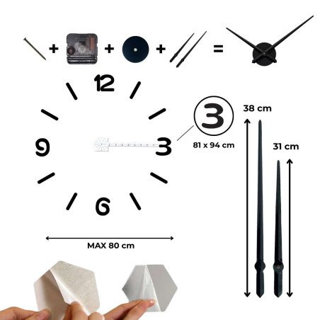 Elegant DIY wall clock made of plexiglass - a combination of style, practicality and easy assembly. Elegant DIY wall clock made of plexiglass - a combination of style, practicality and easy assembly.