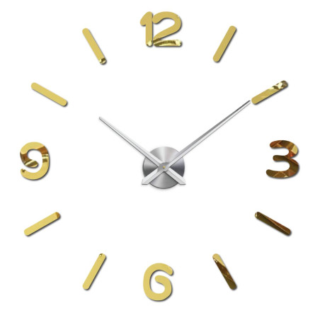 Stylish clock made of plexiglass, quiet and easy to install in any room.