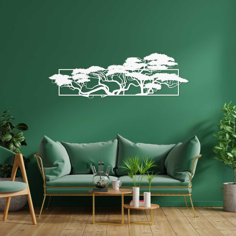 Wall painting with a pine motif - TIRALIN