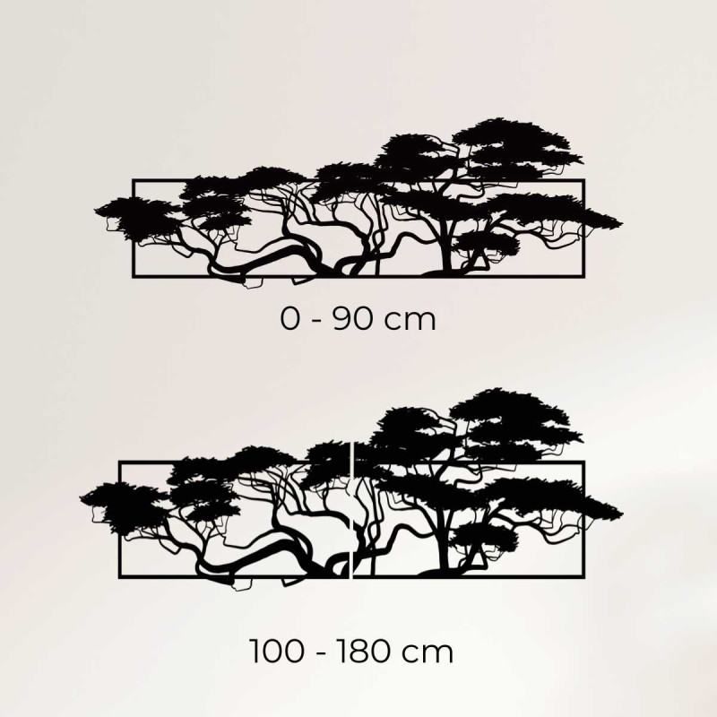 Wall painting with a pine motif - TIRALIN