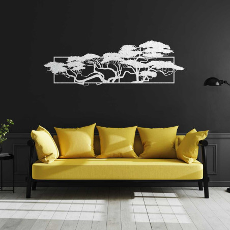 Wall painting with a pine motif - TIRALIN