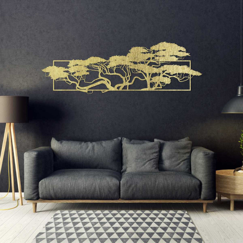 Wall painting with a pine motif - TIRALIN