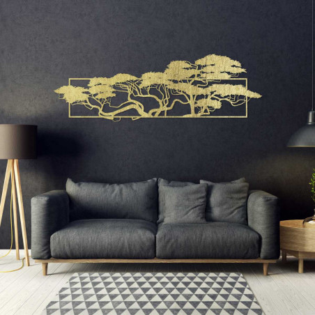 Wall painting with a pine motif - TIRALIN