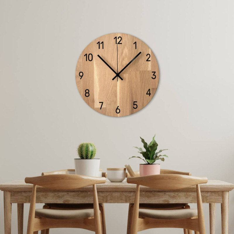 Wooden kitchen clock