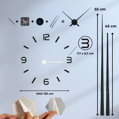 Stick-on wall clock - SONOMA