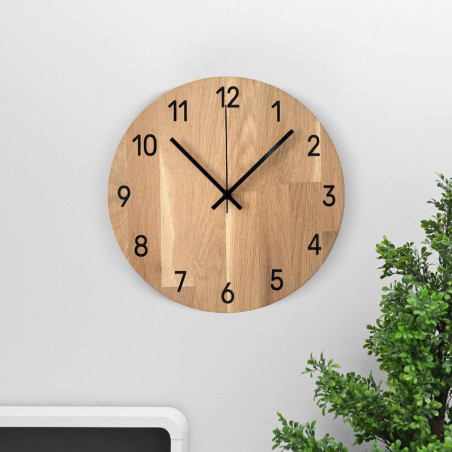 Wooden wall clock