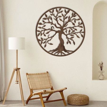 Wooden picture - Tree of life in a circle Wooden picture - Tree of life in a circle