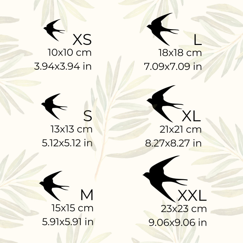 Wooden decorations of flying birds - FLOCK