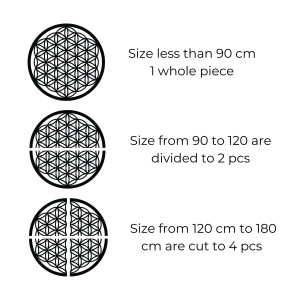 Wooden wall mandala Flower of Life 2