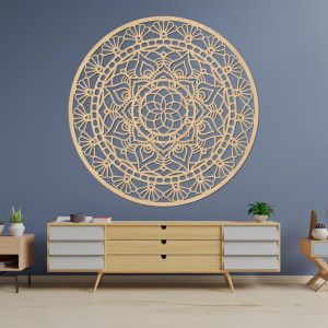 Elegant wooden mandala flower of life - AFORDI 2