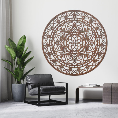Elegant wooden mandala flower of life - AFORDI