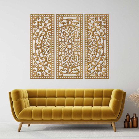 The three-piece design combines traditional patterns with modern precision. The three-piece design combines traditional patterns with modern precision.