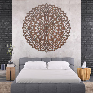 Wooden image. The flower of life is a symbol that represents harmony. 2