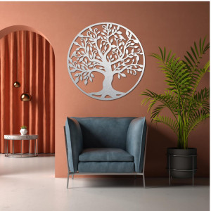The wooden wall decoration in the shape of a tree of life is a stylish and elegant accessory that will liven up any interior.