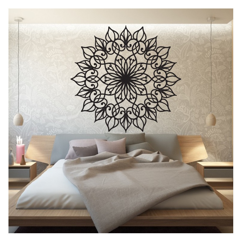 SENTOP Carved Wooden Mandala Plywood Wall Art Picture