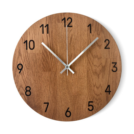Luxurious wall clock made of oak wood - VAERKA