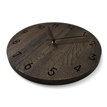 Oak wall clock with luxurious design - MATKON